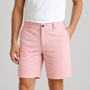 Charleston Khakis Men’s Pink Cotton Shorts Size 38R | Preppy Summer Classic